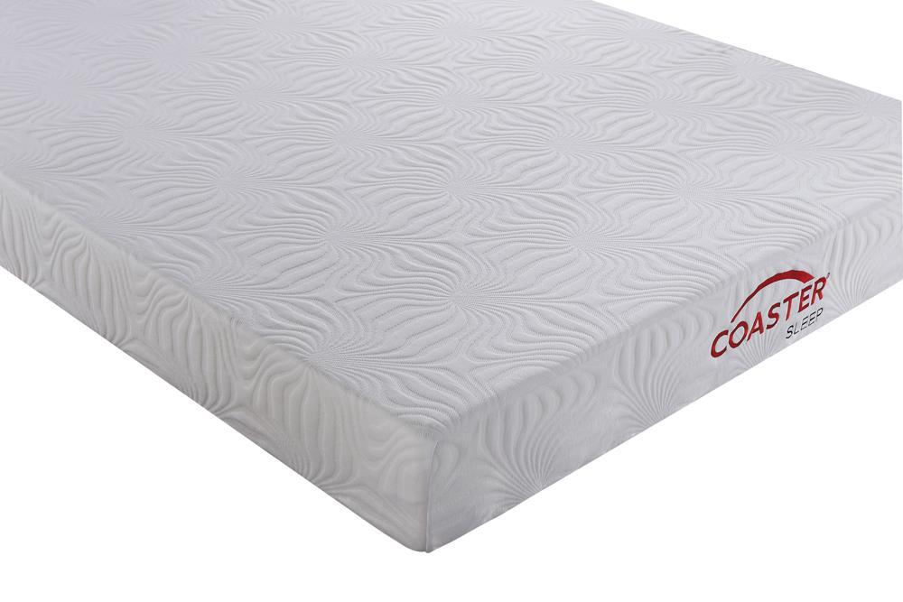 Keegan White 8-Inch Twin Memory Foam Mattress - Eclectic 79 Furniture Store
