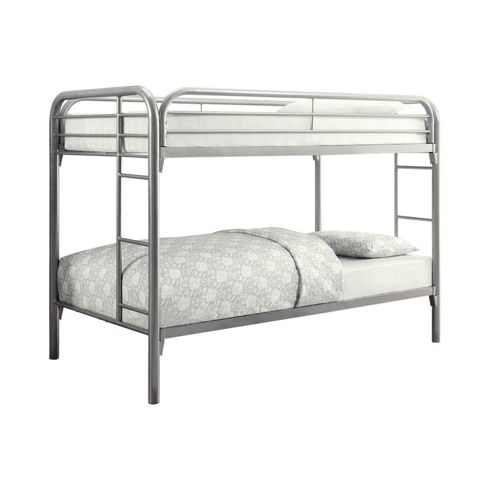 Morgan  Twin-over-Twin Silver Bunk Bed