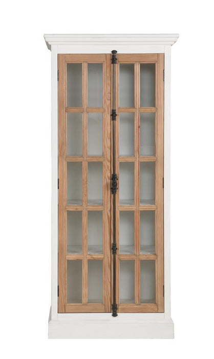 Two-Tone Curio Cabinet