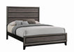 Rustic Grey Oak Eastern King Bed - Eclectic 79 Furniture Store