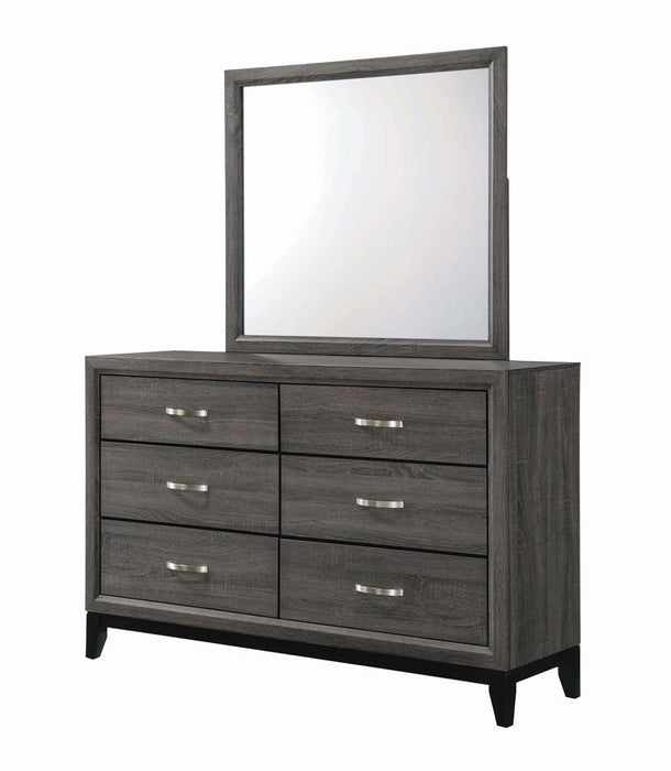Watson Rustic Grey Oak Mirror - Eclectic 79 Furniture Store