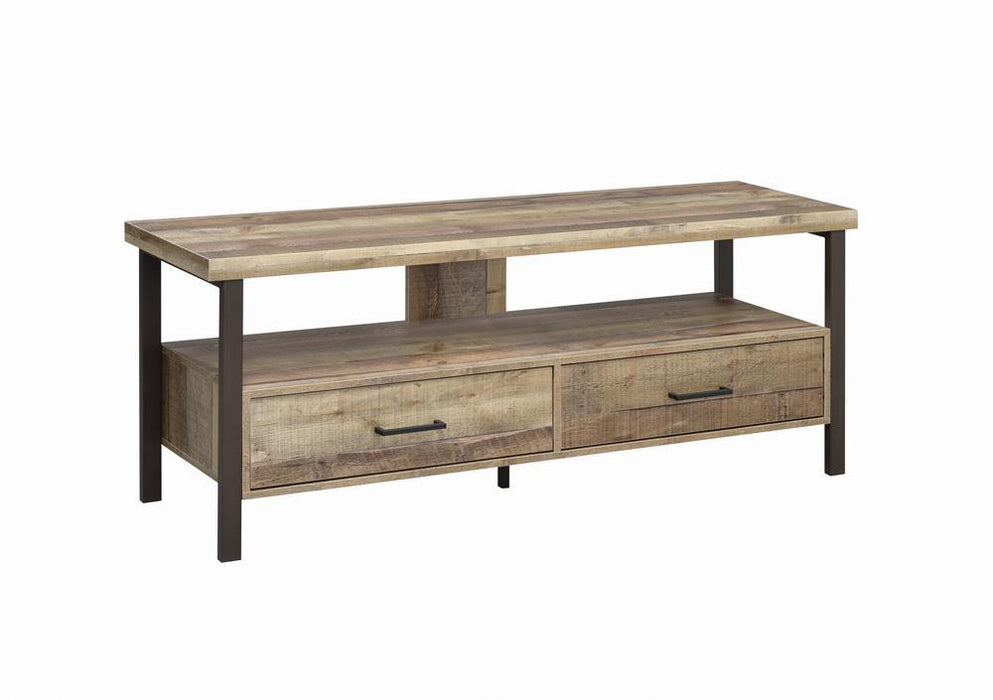 Rustic Weathered Pine 60" TV Console - Eclectic 79 Furniture Store