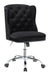 Modern Black Velvet Office Chair - Eclectic 79 Furniture Store