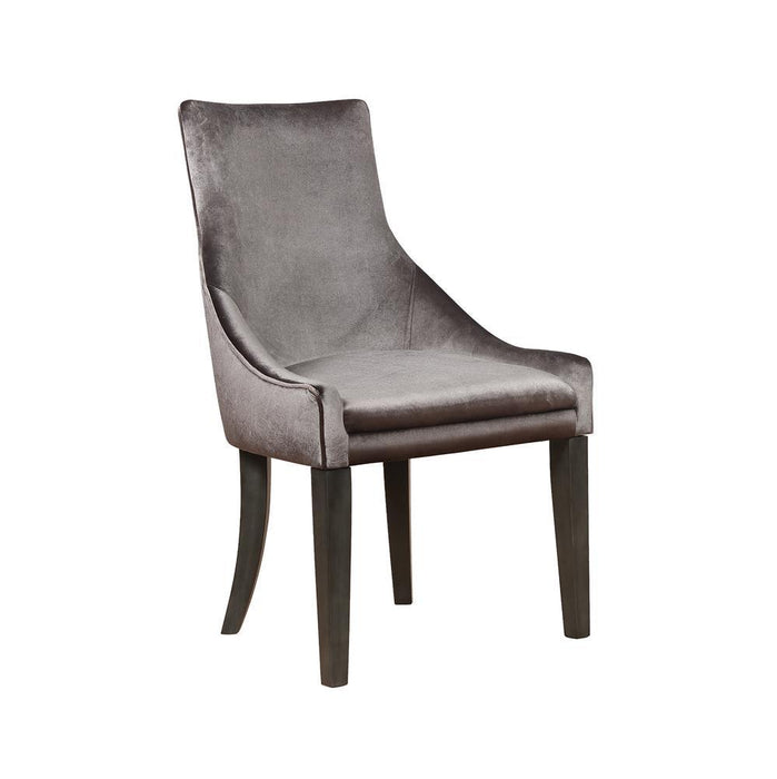 Phelps Traditional Grey Demi-Wing Chair
