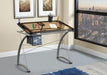G800986 Contemporary Glass Top Drafting Desk - Eclectic 79 Furniture Store
