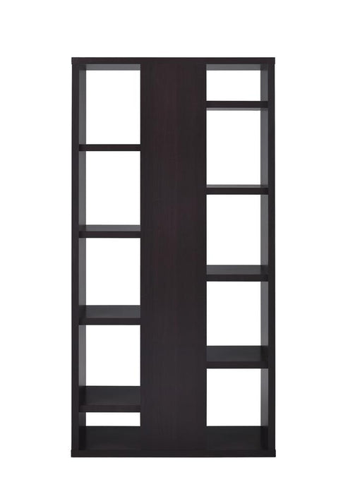 G800265 Casual Dark Cappuccino Bookcase - Eclectic 79 Furniture Store