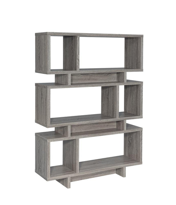 G800554 Contemporary Weathered Grey Bookcase - Eclectic 79 Furniture Store