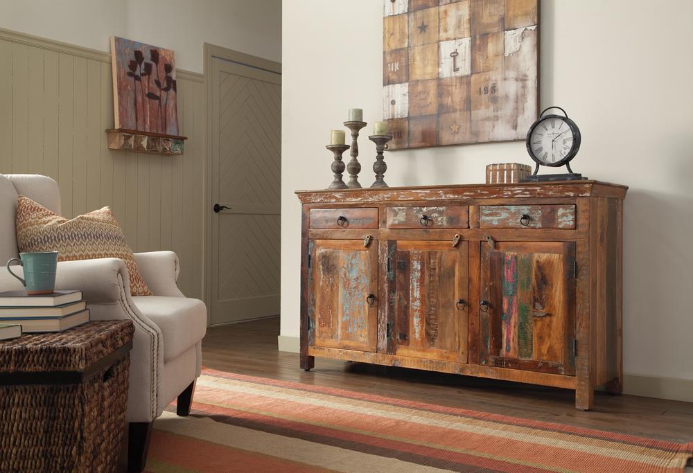 Transitional Reclaimed Wood Accent Cabinet - Eclectic 79 Furniture Store