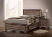 Kauffman Transitional Washed Taupe Eastern King Bed - Eclectic 79 Furniture Store
