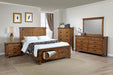 Brenner Rustic Honey California King Bed - Eclectic 79 Furniture Store