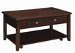 Transitional Walnut Lift-Top Coffee Table - Eclectic 79 Furniture Store