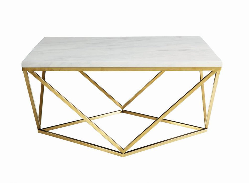 Modern White Coffee Table - Eclectic 79 Furniture Store