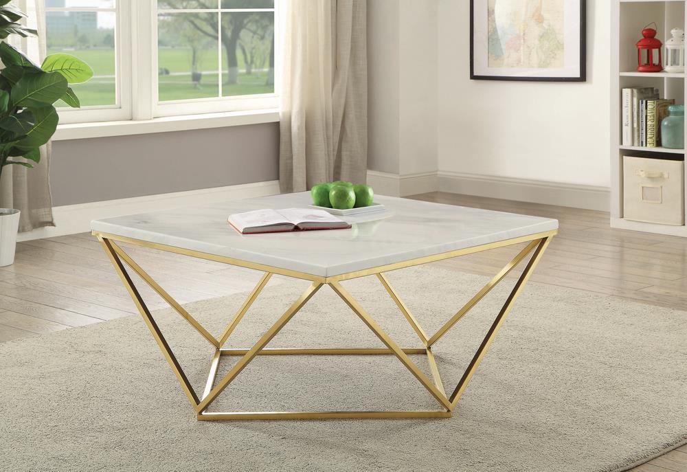 Modern White Coffee Table - Eclectic 79 Furniture Store