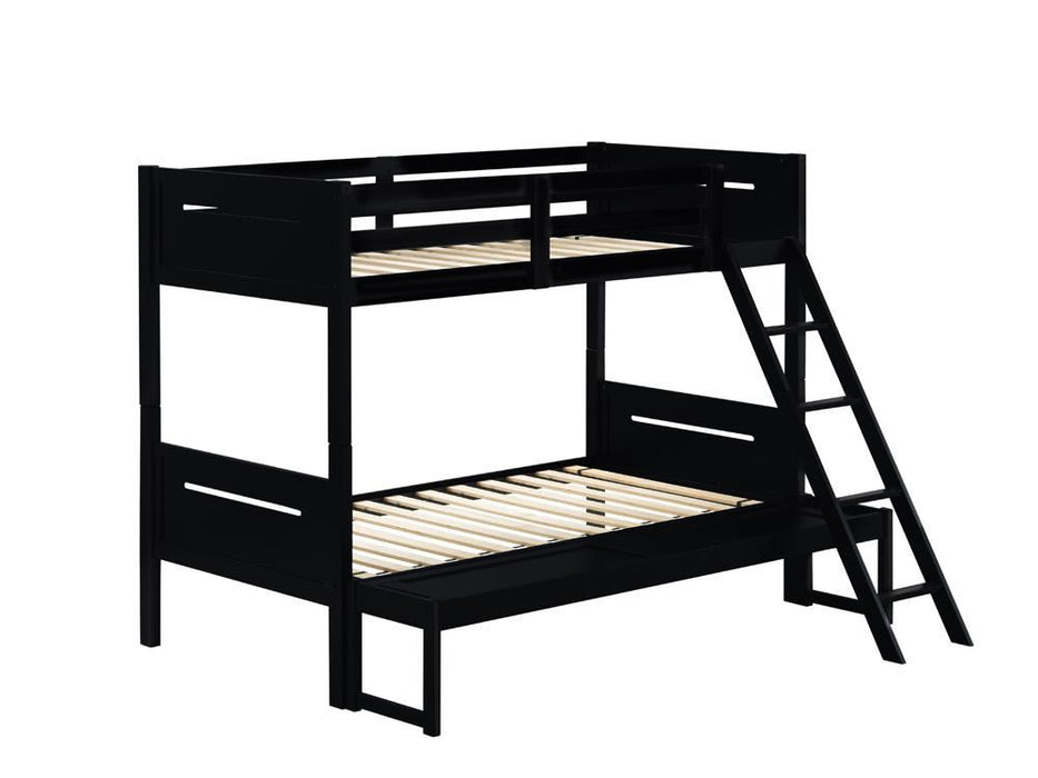 405052BLK TWIN/FULL BUNK BED - Eclectic 79 Furniture Store