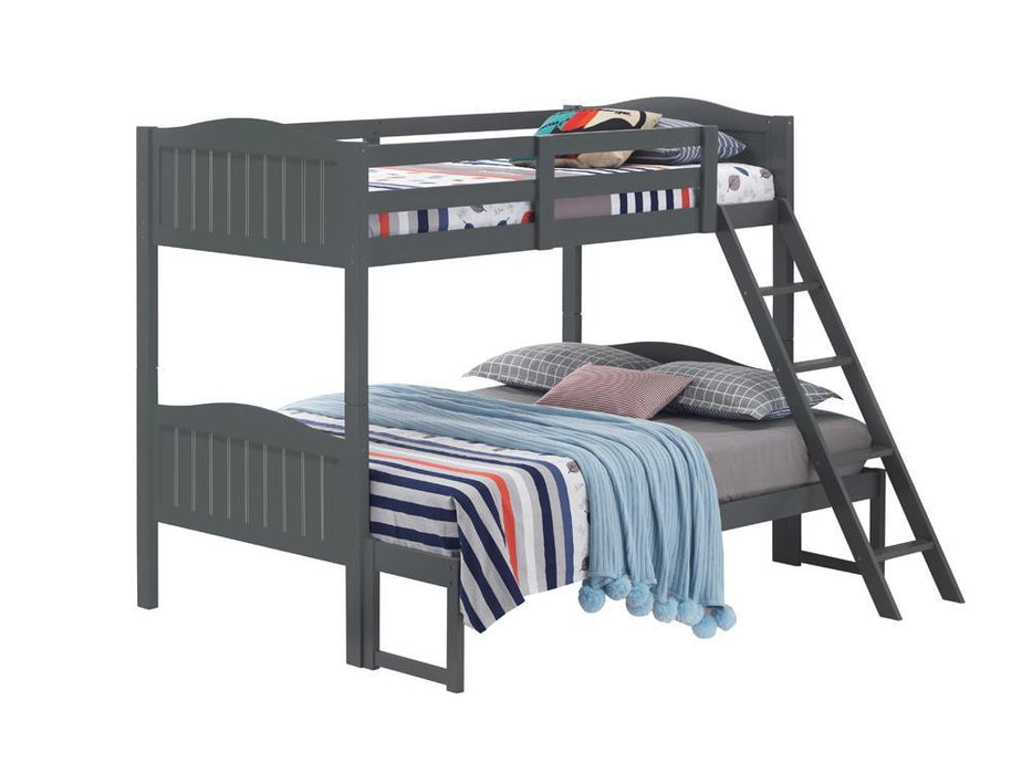 405054GRY TWIN/FULL BUNK BED - Eclectic 79 Furniture Store