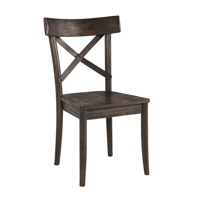 (D210-43C) Coronado- Side Chair (2/Ctn)- Chocolate