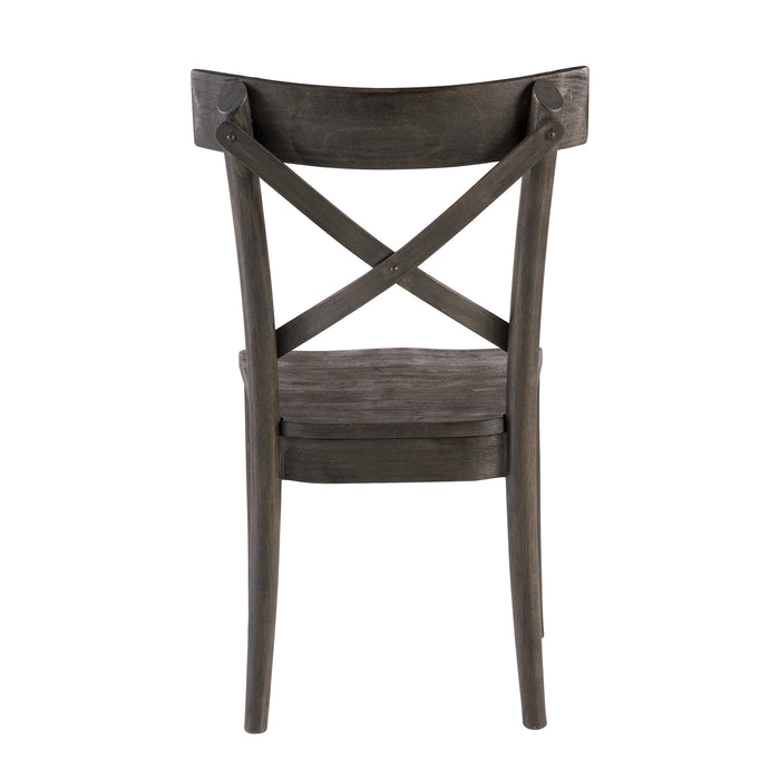 (D210-43C) Coronado- Side Chair (2/Ctn)- Chocolate
