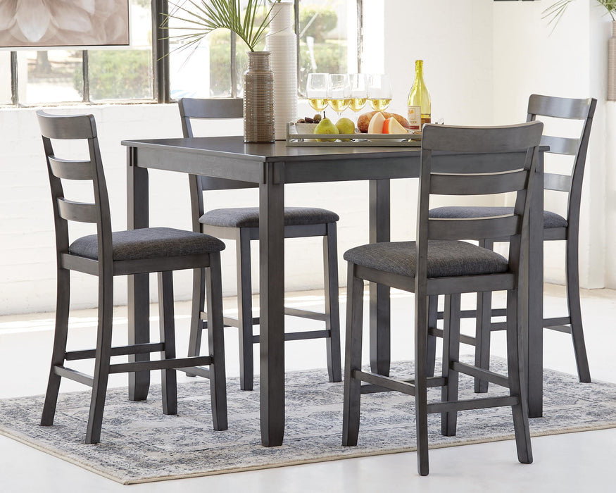 Bridson Counter Height Dining Table and Bar Stools (Set of 5) - Eclectic 79 Furniture Store