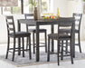 Bridson Counter Height Dining Table and Bar Stools (Set of 5) - Eclectic 79 Furniture Store