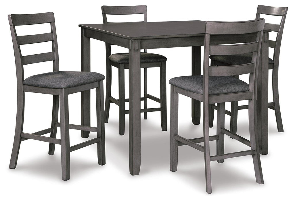Bridson Counter Height Dining Table and Bar Stools (Set of 5) - Eclectic 79 Furniture Store