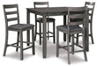 Bridson Counter Height Dining Table and Bar Stools (Set of 5) - Eclectic 79 Furniture Store