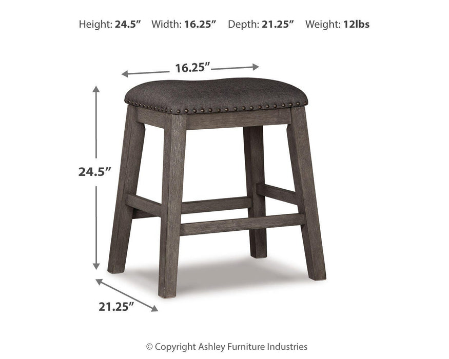 Caitbrook Counter Height Upholstered Bar Stool - Eclectic 79 Furniture Store
