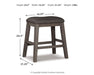 Caitbrook Counter Height Upholstered Bar Stool - Eclectic 79 Furniture Store