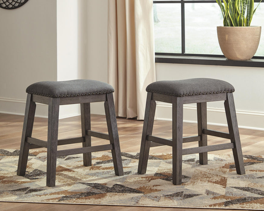 Caitbrook Counter Height Upholstered Bar Stool - Eclectic 79 Furniture Store