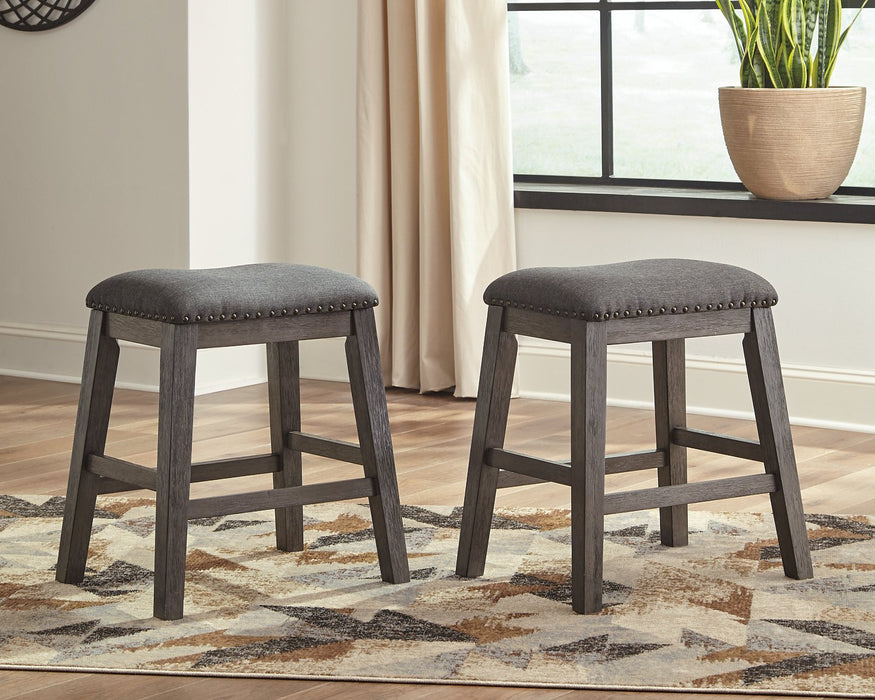 Caitbrook Counter Height Upholstered Bar Stool - Eclectic 79 Furniture Store