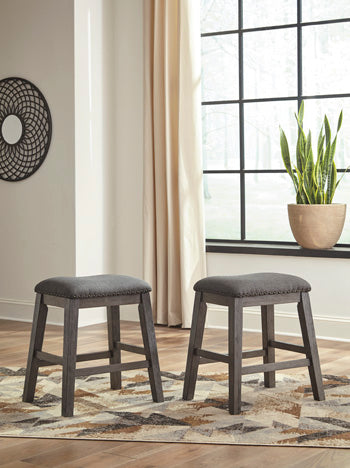 Caitbrook Counter Height Upholstered Bar Stool - Eclectic 79 Furniture Store