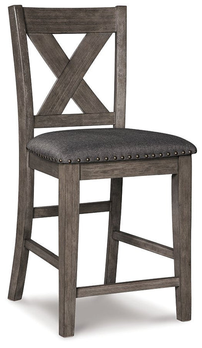 Caitbrook Counter Height Upholstered Bar Stool - Eclectic 79 Furniture Store
