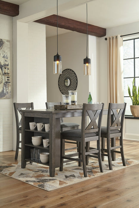 Caitbrook Counter Height Upholstered Bar Stool - Eclectic 79 Furniture Store