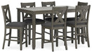 Caitbrook Counter Height Dining Table and Bar Stools (Set of 7) - Eclectic 79 Furniture Store