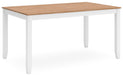 Gesthaven Dining Table with 4 Chairs and Bench (Set of 6) - Eclectic 79 Furniture Store