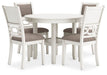 Erinberg Dining Table and 4 Chairs (Set of 5) - Eclectic 79 Furniture Store