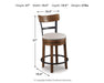 Valebeck Counter Height Bar Stool - Eclectic 79 Furniture Store