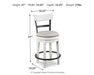 Valebeck Counter Height Bar Stool - Eclectic 79 Furniture Store