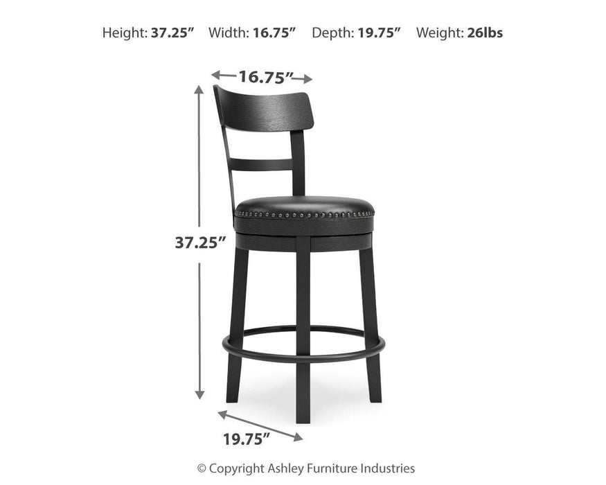 Valebeck Counter Height Bar Stool - Eclectic 79 Furniture Store