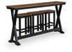 Wildenauer Counter Height Dining Table and 3 Barstools Set - Eclectic 79 Furniture Store
