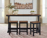 Wildenauer Counter Height Dining Table and 3 Barstools Set - Eclectic 79 Furniture Store