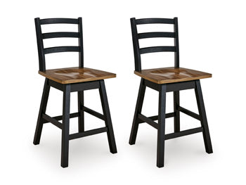 Wildenauer Counter Height Swivel Barstool - Eclectic 79 Furniture Store