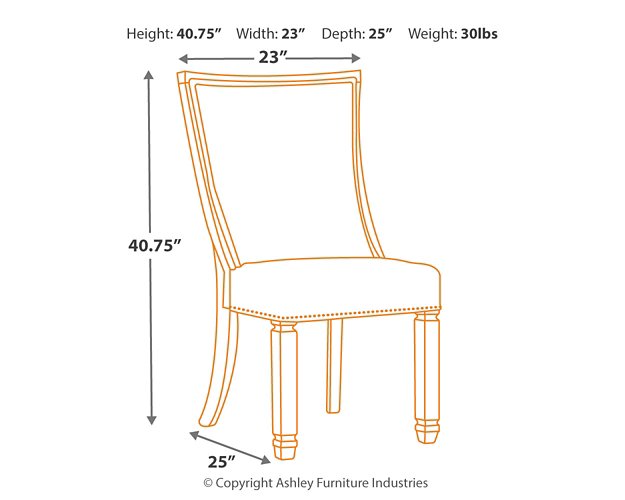 Bolanburg Dining Chair - Eclectic 79 Furniture Store