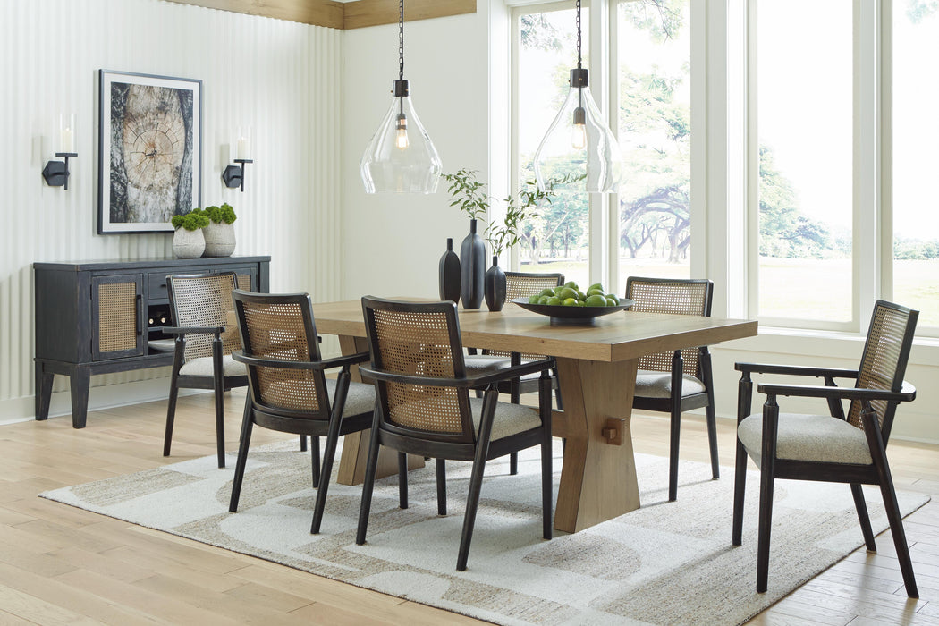 Galliden Dining Arm Chair - Eclectic 79 Furniture Store