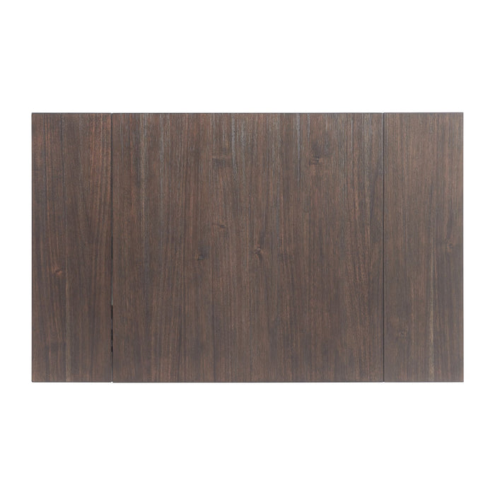 Martin 3 pc Drop Leaf Dining Set (Dark Brown Top - White Base)