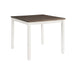 Martin 5pc Counter Set (Dark Brown Top - White Base) - Eclectic 79 Furniture Store