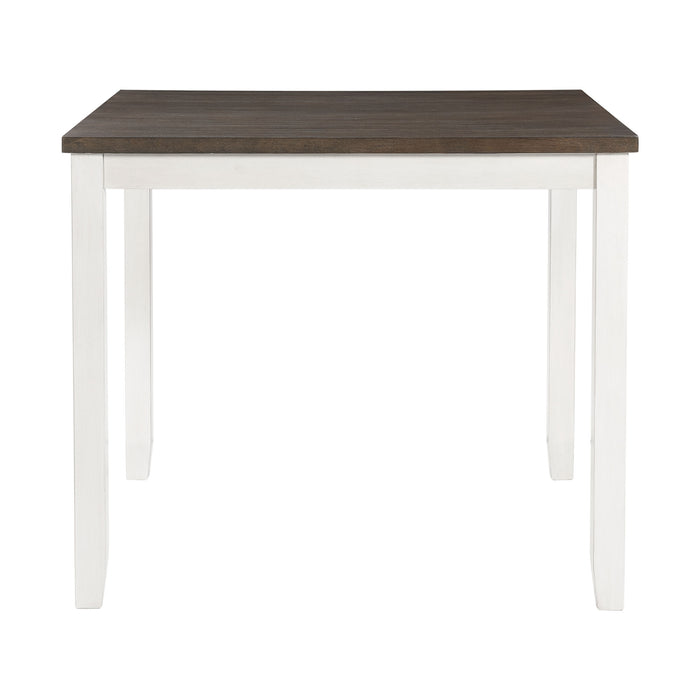 Martin 5pc Counter Set (Dark Brown Top - White Base) - Eclectic 79 Furniture Store