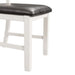 Martin 6 Pc Dining set (Table+ 4 + Bench) (Dark Brown Top - White Base) - Eclectic 79 Furniture Store