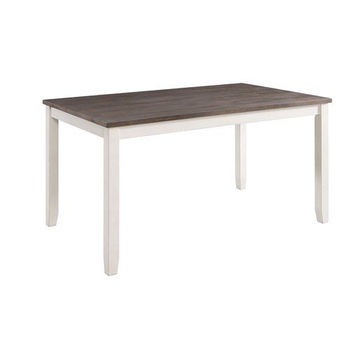 Martin 6 Pc Dining set (Table+ 4 + Bench) (Dark Brown Top - White Base) - Eclectic 79 Furniture Store