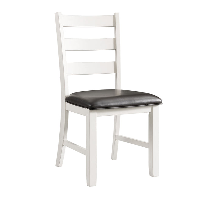 Martin 6 Pc Dining set (Table+ 4 + Bench) (Dark Brown Top - White Base) - Eclectic 79 Furniture Store