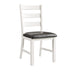 Martin 6 Pc Dining set (Table+ 4 + Bench) (Dark Brown Top - White Base) - Eclectic 79 Furniture Store